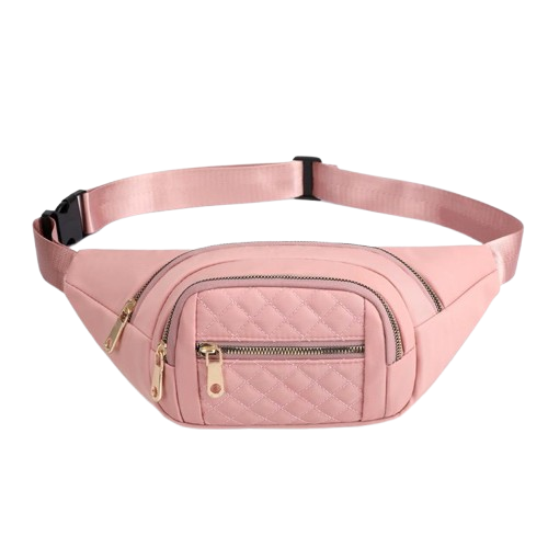 Women’s Quilted Pink Waist Bag
