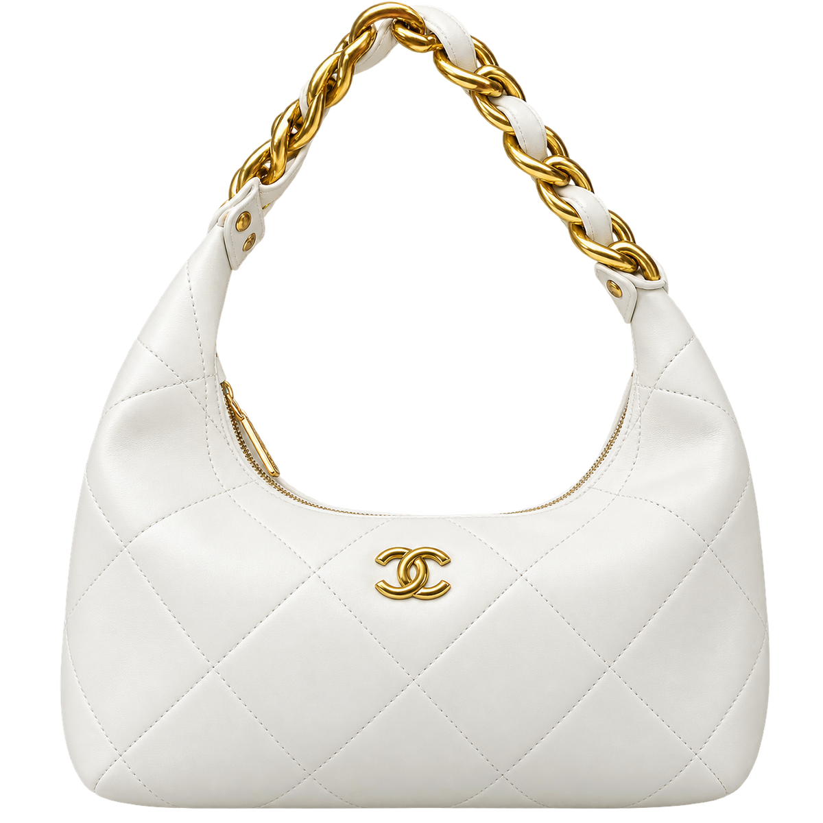 Chanel white quilted leather Handbag