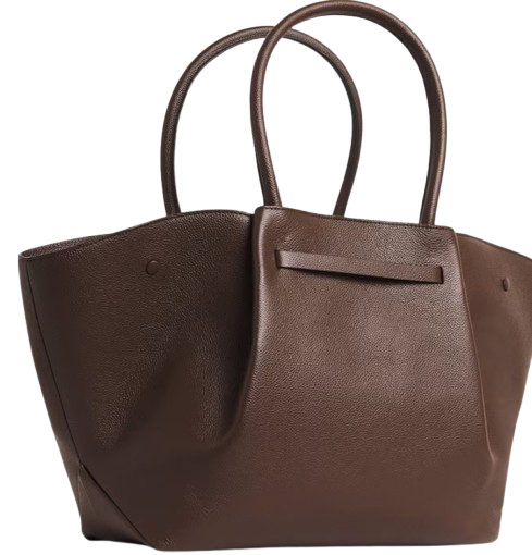 DeMellier Midi New York Tote Bag — Brown Leather