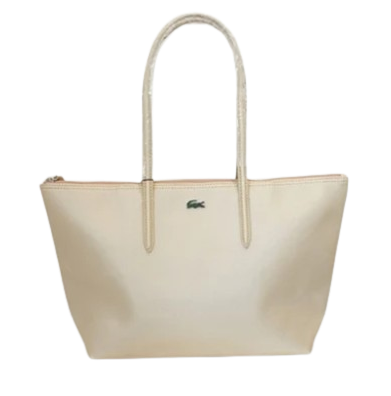 Beige Lacoste Tote Bag