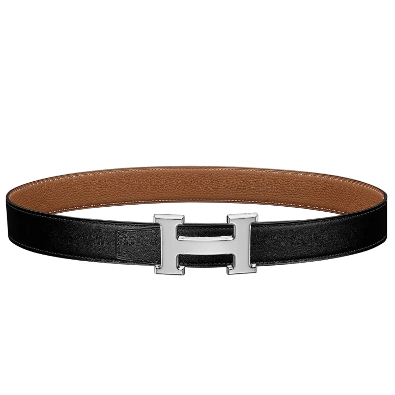 Hermès Reversible Leather H Belt