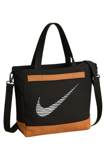 Nike Black & Brown Sports Tote Bag