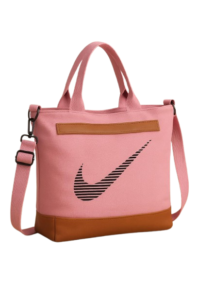 Nike Pink & Brown Sports Tote Bag