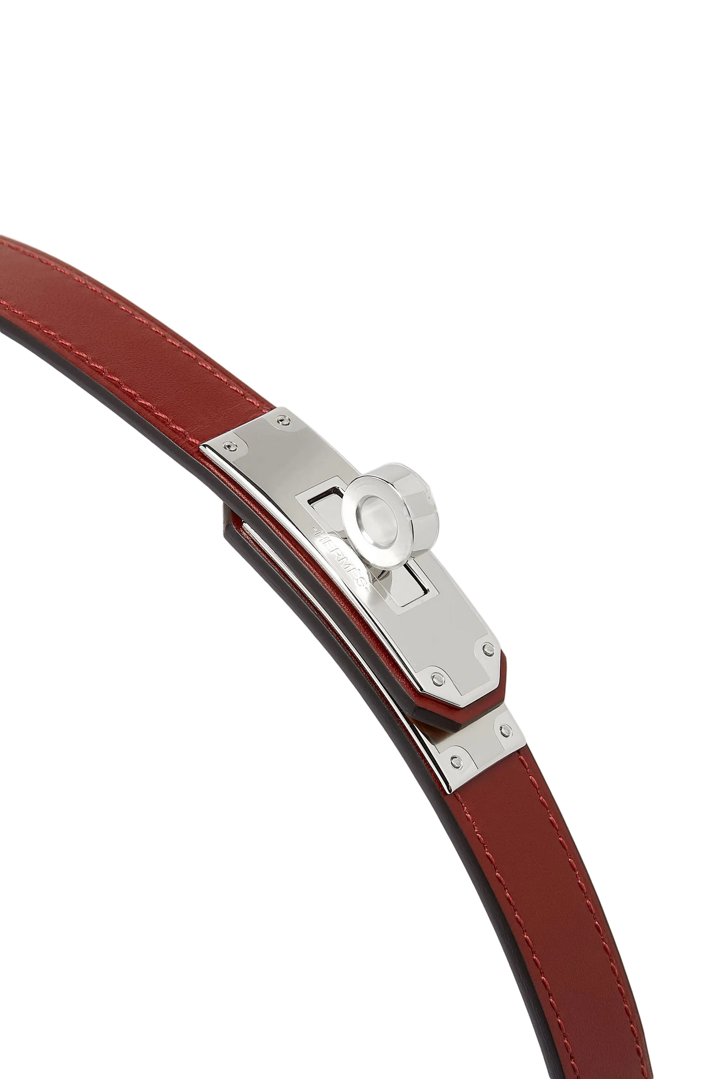 Hermes Kelly Belt - Rouge
