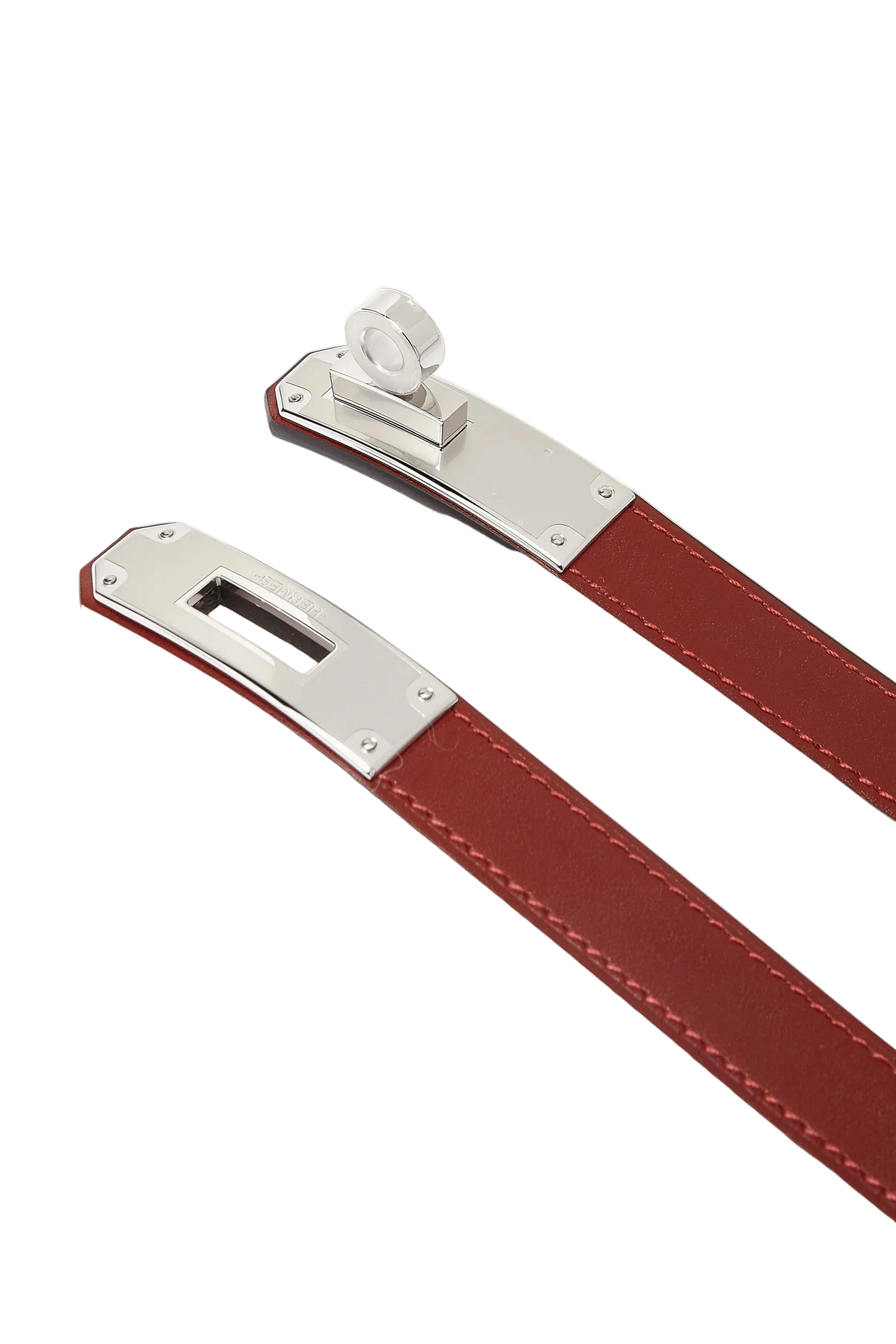 Hermes Kelly Belt - Rouge