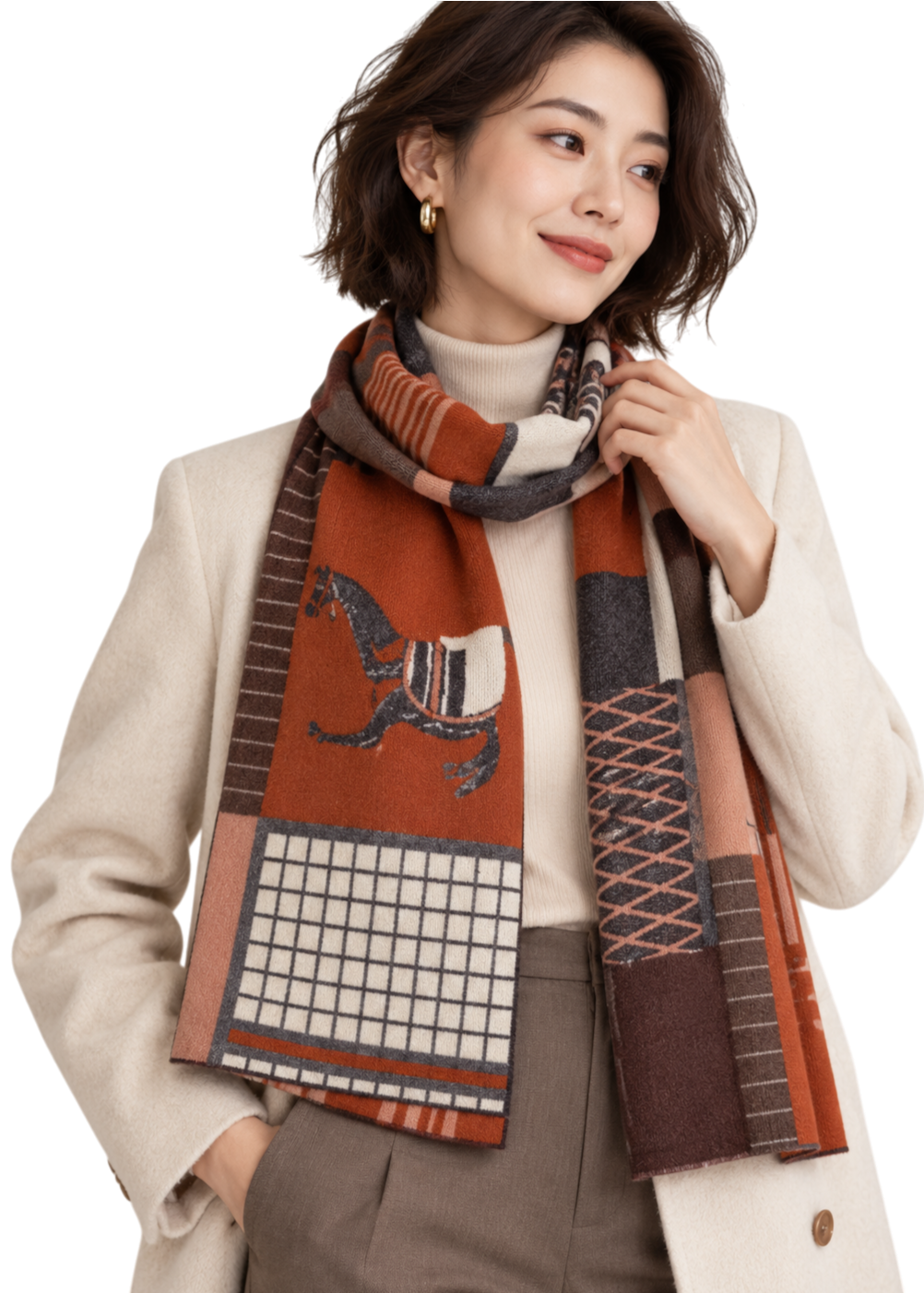 Devon Scarf - Tangerine