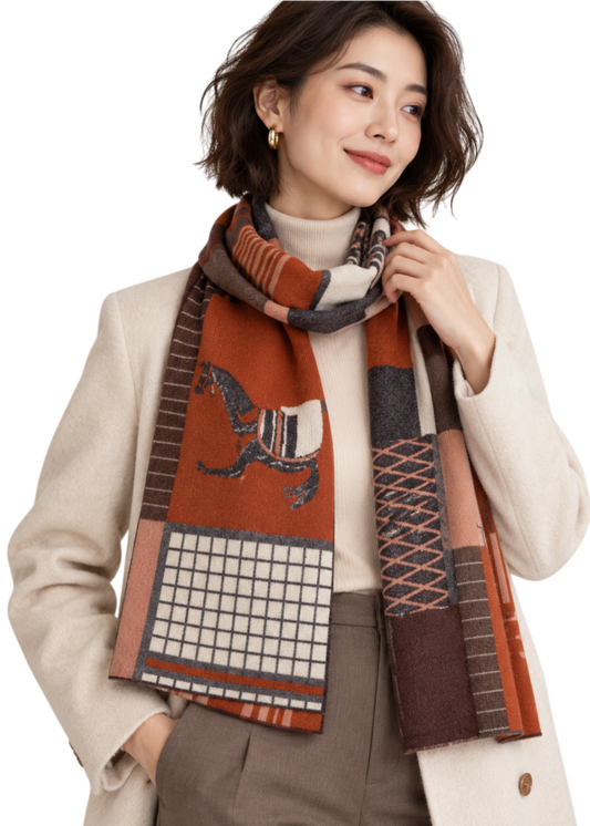 Devon Scarf - Tangerine