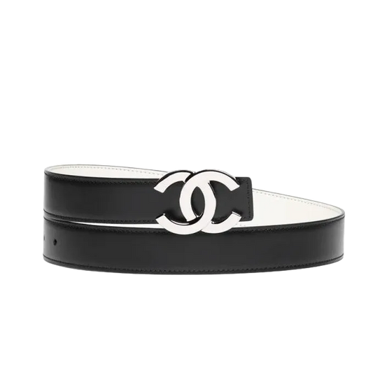CHANEL leather belt - Black