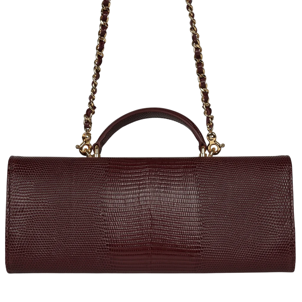 Chanel Long Top Handle Clutch - Brown
