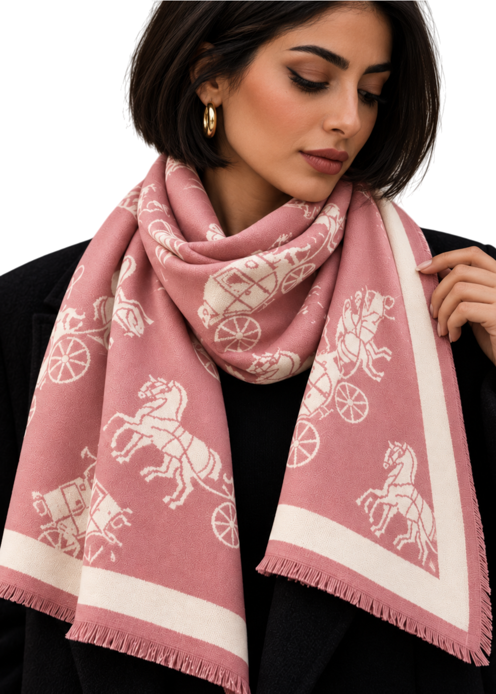 Hermes Scarf - Pink