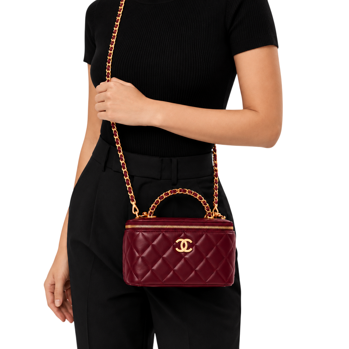 Chanel Vanity Leather Bag