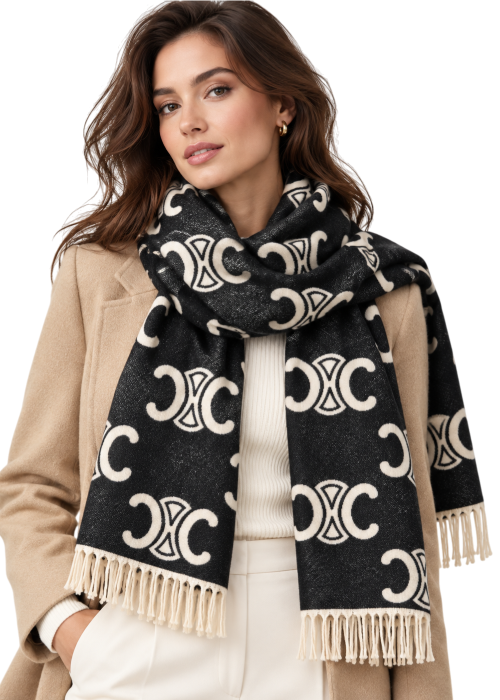 Chanel Scarf - Black