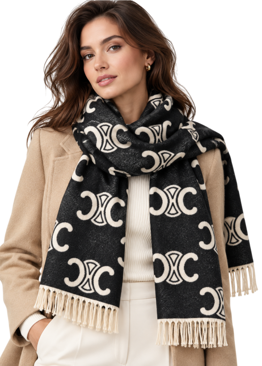 Chanel Scarf - Black