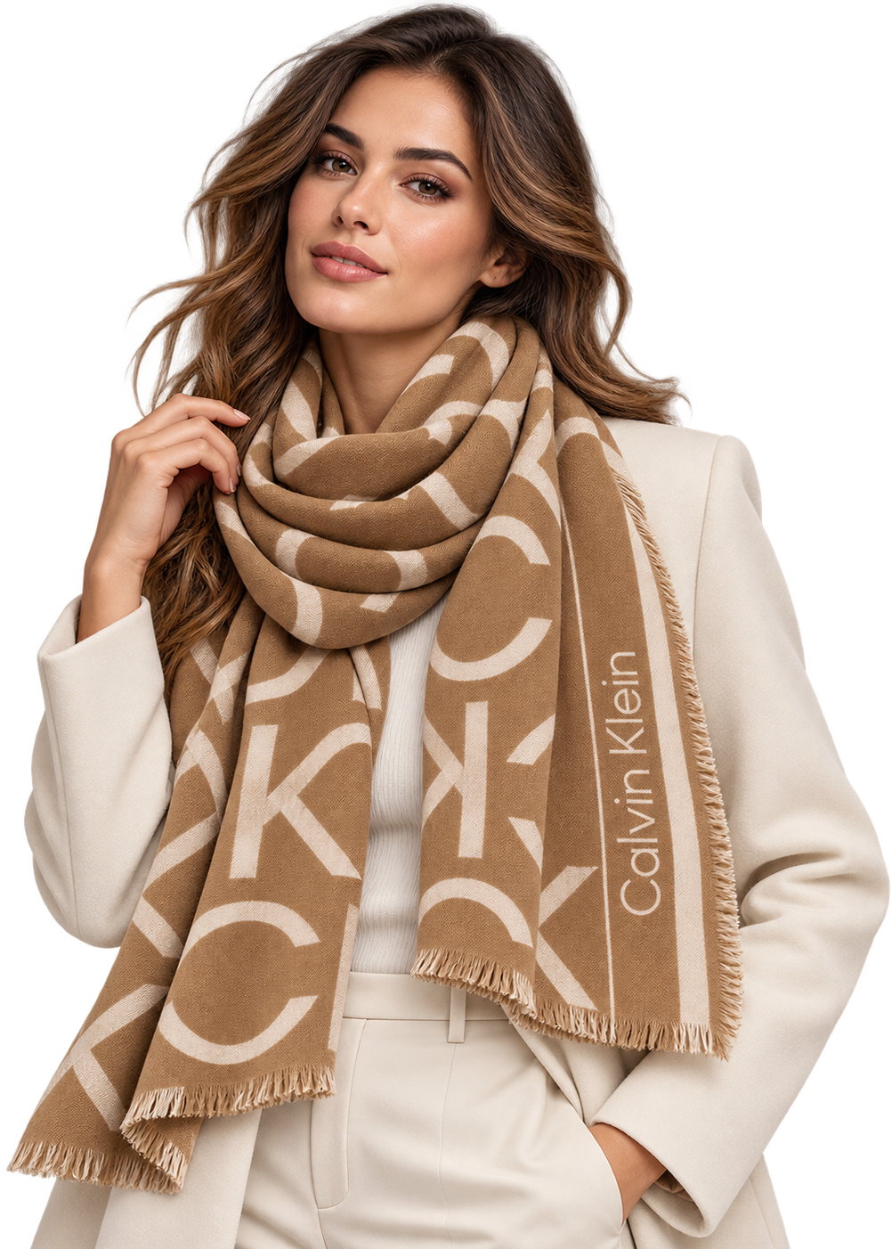 Calvin Klein Scarf - Taupe