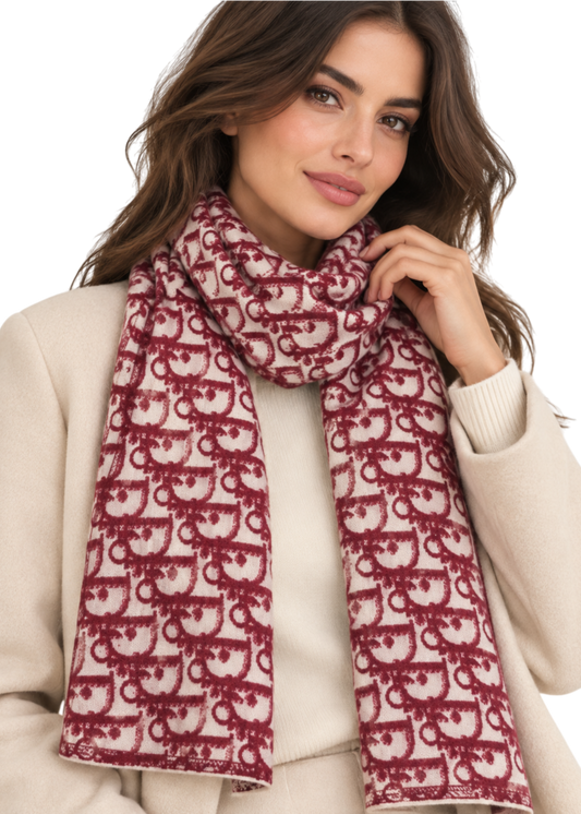 Christian Dior Scarf - Burgundy