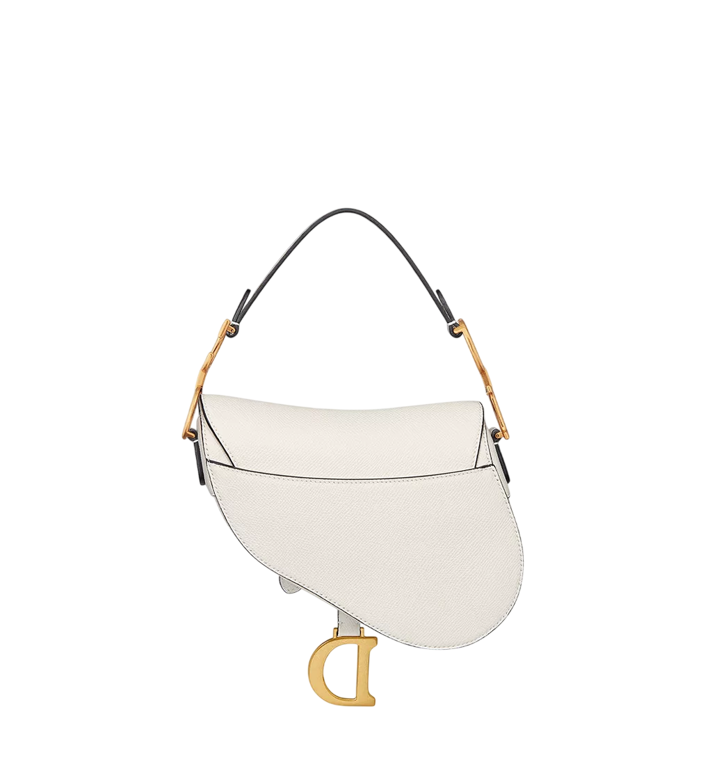 Christian Dior Saddle Bag - White