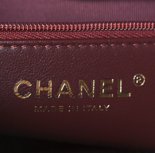 Chanel Velvet mini top handle bag - Burgundy