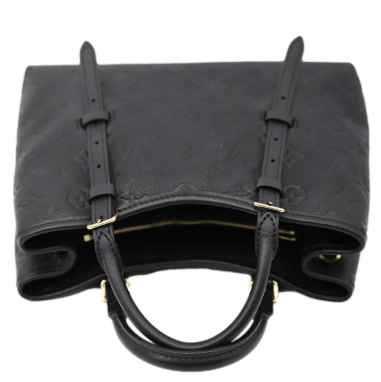 Louis Vuitton Montaigne BB in Empreinte leather (Noir).