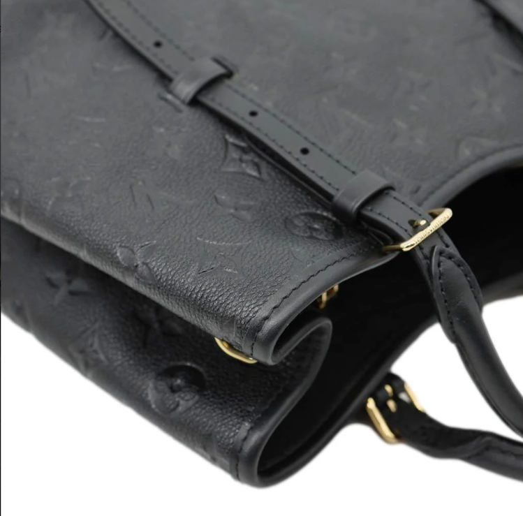 Louis Vuitton Montaigne BB in Empreinte leather (Noir).