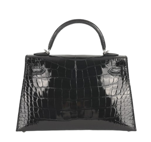 Hermès Birkin in black shiny Leather