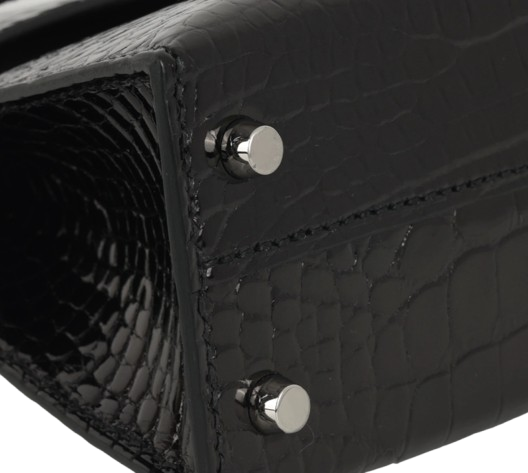 Hermès Birkin in black shiny Leather