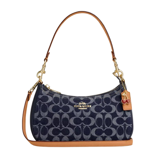 Coach Teri Shoulder Bag - Navy Blue