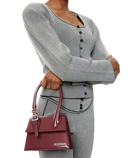 Jacquemus Le Chiquito Moyen Boucle - Burgundy