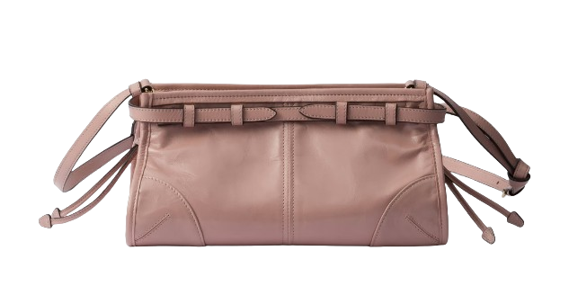 Prada Bonnie Leather Shoulder Bag - Lily of the Valley