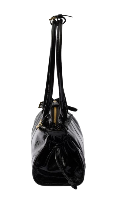 Prada Bonnie Leather Shoulder Bag - Black
