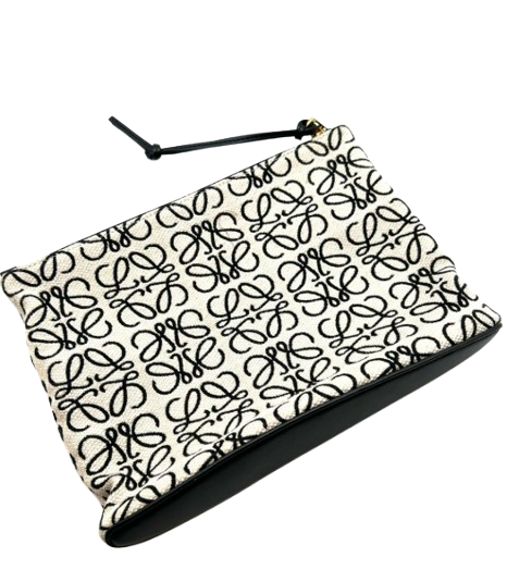 Loewe Anagram Pouch – Black & White