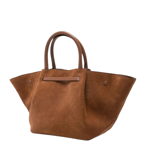 DeMellier Midi New York Tote Bag — Suede Brown