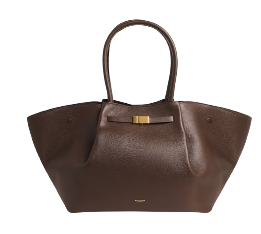 DeMellier Midi New York Tote Bag — Brown Leather