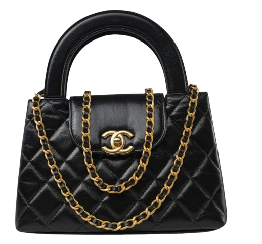 Chanel Nano Kelly Top Handle - Black