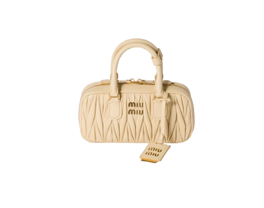 Miu Miu Arcadie Matelassé Nappa - Beige