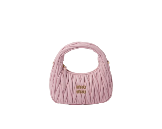 Miu Miu Wander Matelassé Hobo Bag - Pink