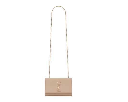 Saint Laurent Kate Medium Chain Bag - Beige