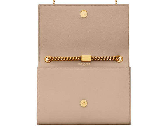 Saint Laurent Kate Medium Chain Bag - Beige