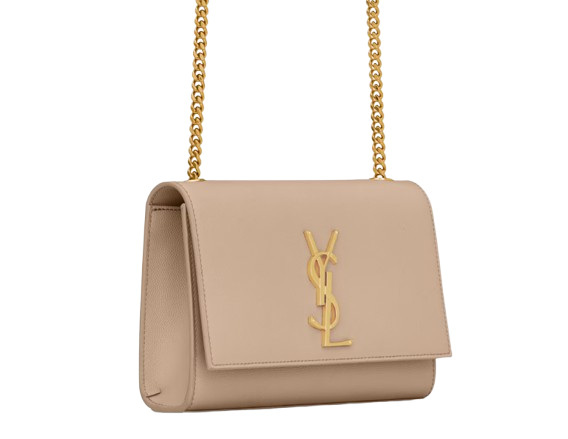Saint Laurent Kate Medium Chain Bag - Beige