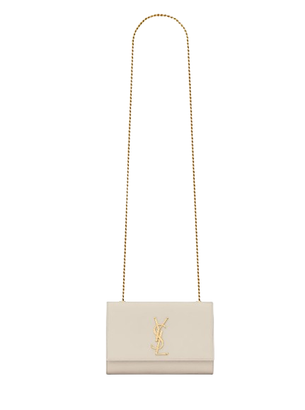 Saint Laurent Kate Medium Chain Bag - White
