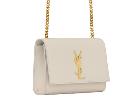 Saint Laurent Kate Medium Chain Bag - White