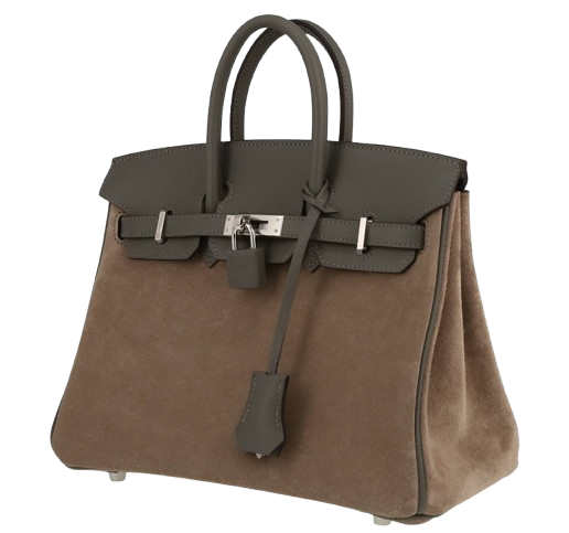 Hermès Birkin Suede Leather Handbag - Brown