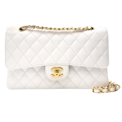 Chanel Classic Double Flap Bag - White