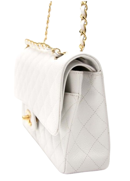 Chanel Classic Double Flap Bag - White