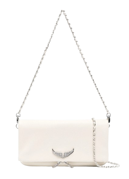 Zadig & Voltaire Rock clutch bag - White