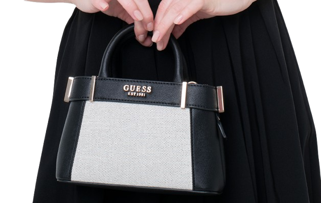 Guess Anadela Mini Satchel - Black/Taupe