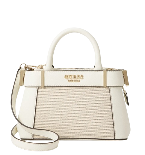Guess Anadela Mini Satchel - White/Taupe