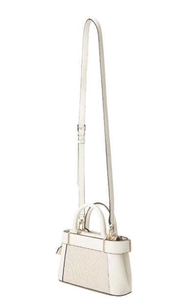 Guess Anadela Mini Satchel - White/Taupe