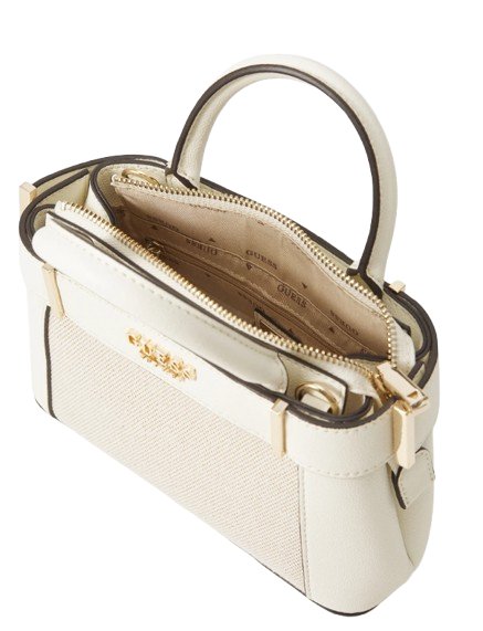 Guess Anadela Mini Satchel - White/Taupe