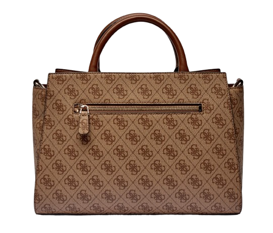 Guess Nolana Girlfriend Satchel - Latte logo/Brown