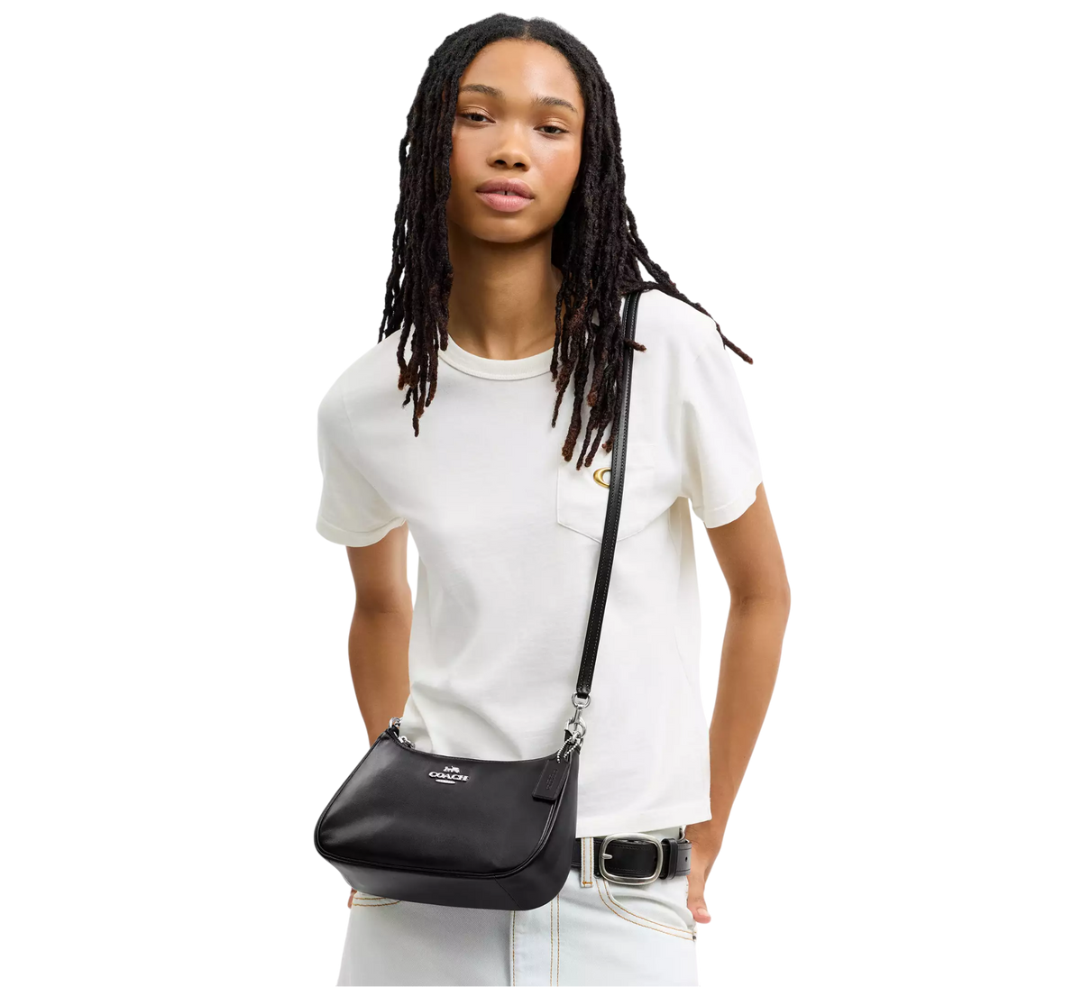 Coach Soft Teri Shoulder Bag - Black